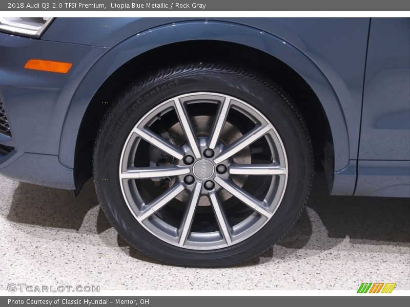 Utopia Blue Metallic / Rock Gray 2018 Audi Q3 2.0 TFSI Premium