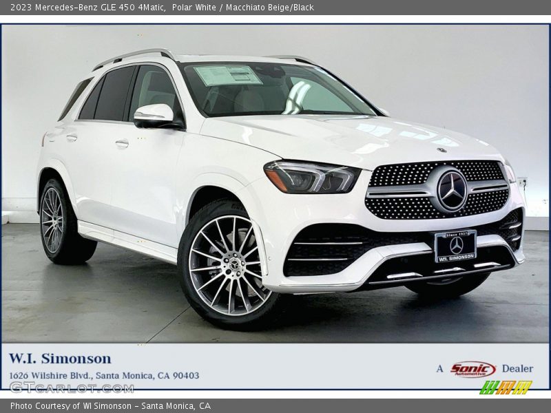 Polar White / Macchiato Beige/Black 2023 Mercedes-Benz GLE 450 4Matic