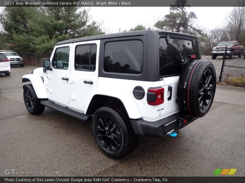 Bright White / Black 2023 Jeep Wrangler Unlimited Sahara 4XE Hybrid