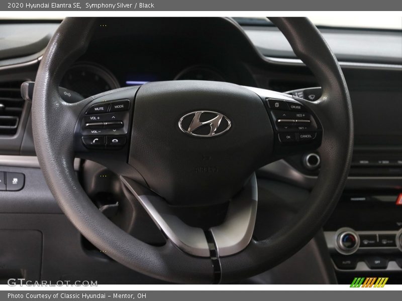 Symphony Silver / Black 2020 Hyundai Elantra SE