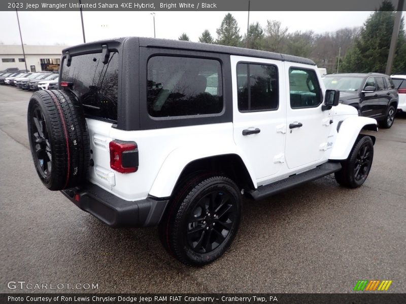 Bright White / Black 2023 Jeep Wrangler Unlimited Sahara 4XE Hybrid