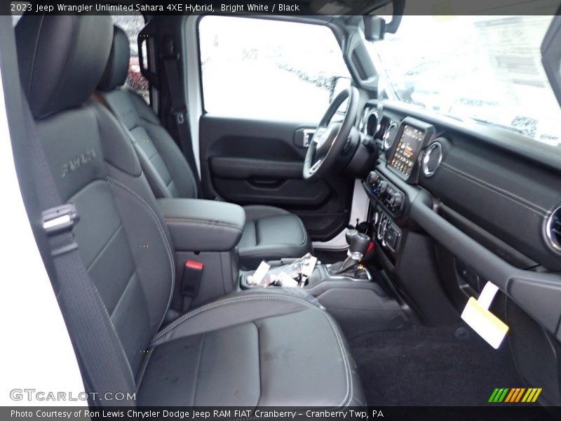Bright White / Black 2023 Jeep Wrangler Unlimited Sahara 4XE Hybrid