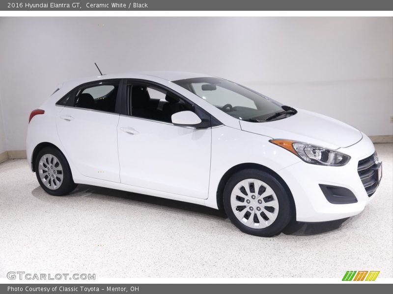 Ceramic White / Black 2016 Hyundai Elantra GT
