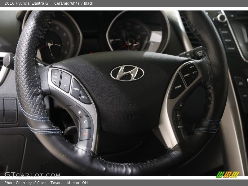 Ceramic White / Black 2016 Hyundai Elantra GT