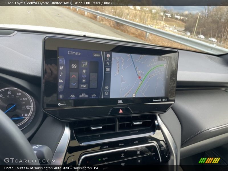 Wind Chill Pearl / Black 2022 Toyota Venza Hybrid Limited AWD