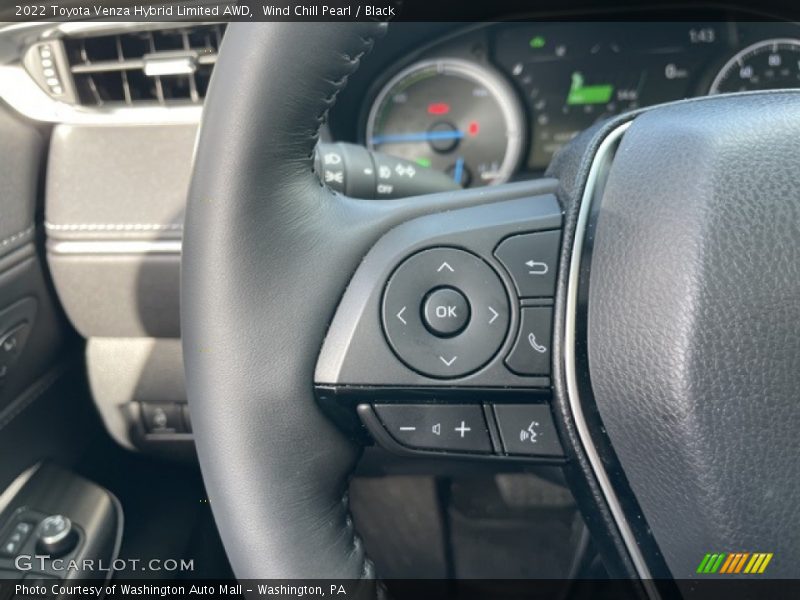 Wind Chill Pearl / Black 2022 Toyota Venza Hybrid Limited AWD