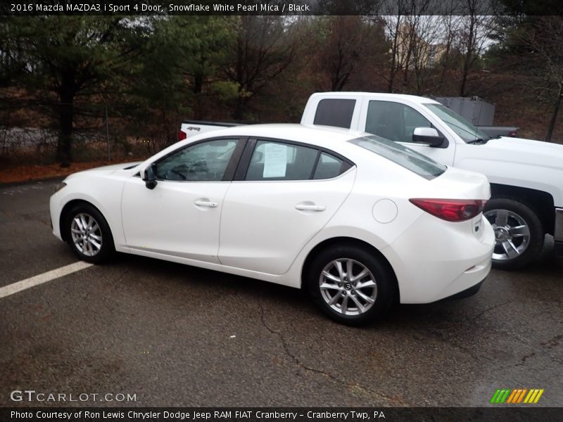 Snowflake White Pearl Mica / Black 2016 Mazda MAZDA3 i Sport 4 Door