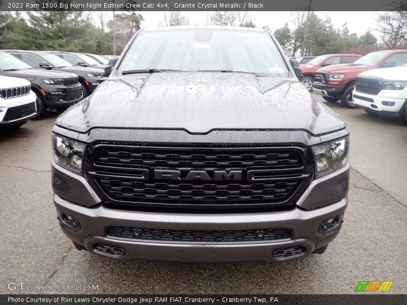 Granite Crystal Metallic / Black 2023 Ram 1500 Big Horn Night Edition Crew Cab 4x4