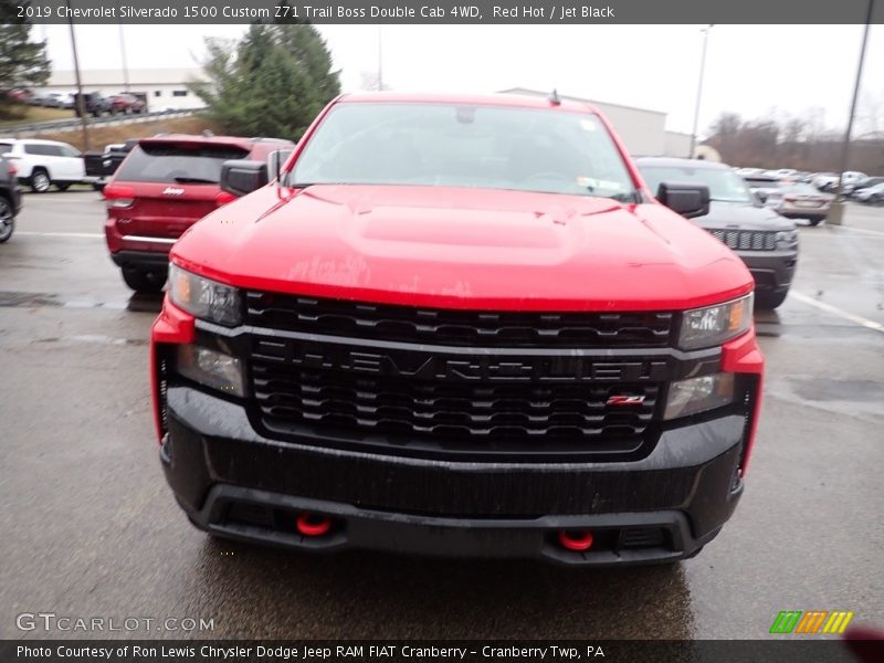 Red Hot / Jet Black 2019 Chevrolet Silverado 1500 Custom Z71 Trail Boss Double Cab 4WD