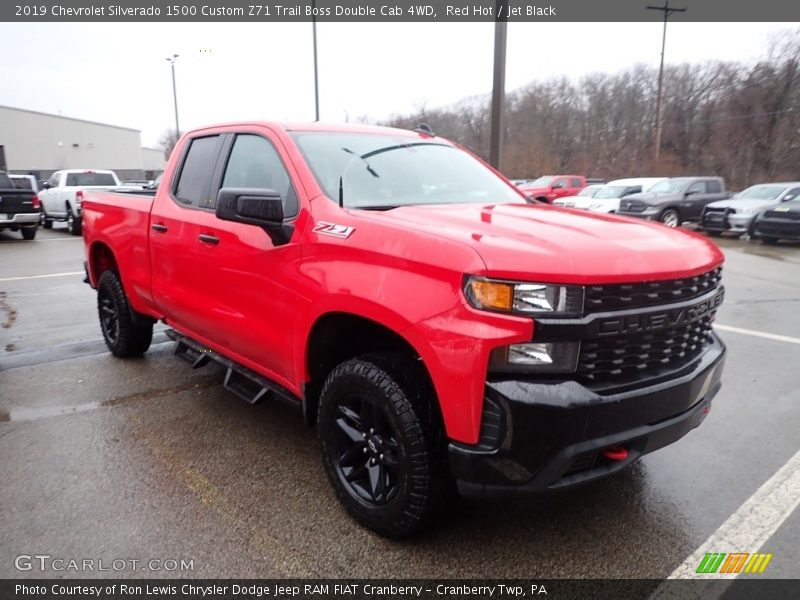 Red Hot / Jet Black 2019 Chevrolet Silverado 1500 Custom Z71 Trail Boss Double Cab 4WD