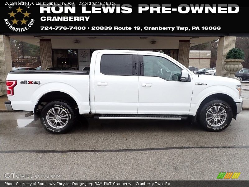Oxford White / Black 2019 Ford F150 Lariat SuperCrew 4x4