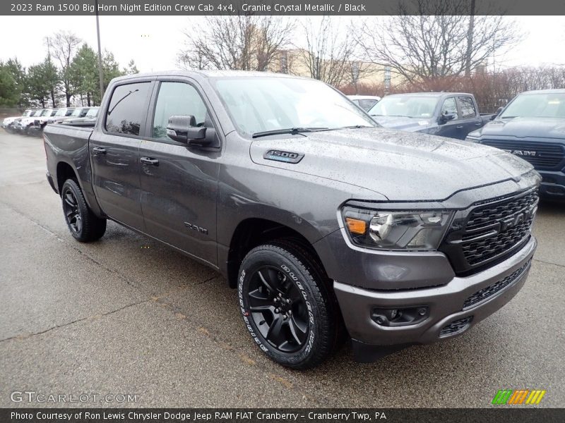 Front 3/4 View of 2023 1500 Big Horn Night Edition Crew Cab 4x4