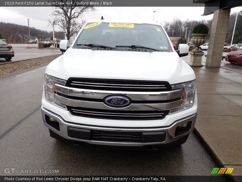 Oxford White / Black 2019 Ford F150 Lariat SuperCrew 4x4