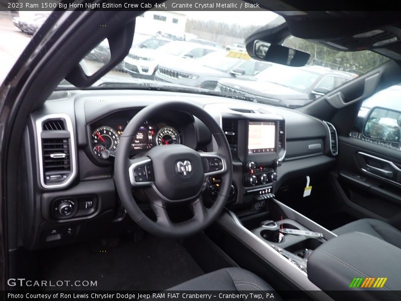Granite Crystal Metallic / Black 2023 Ram 1500 Big Horn Night Edition Crew Cab 4x4