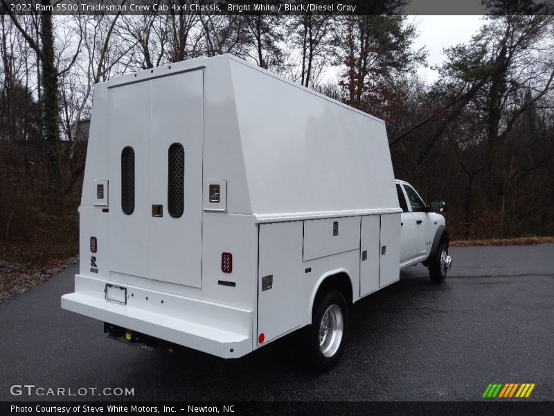 Bright White / Black/Diesel Gray 2022 Ram 5500 Tradesman Crew Cab 4x4 Chassis