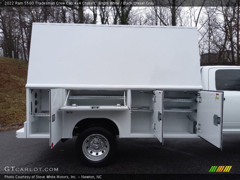 Bright White / Black/Diesel Gray 2022 Ram 5500 Tradesman Crew Cab 4x4 Chassis