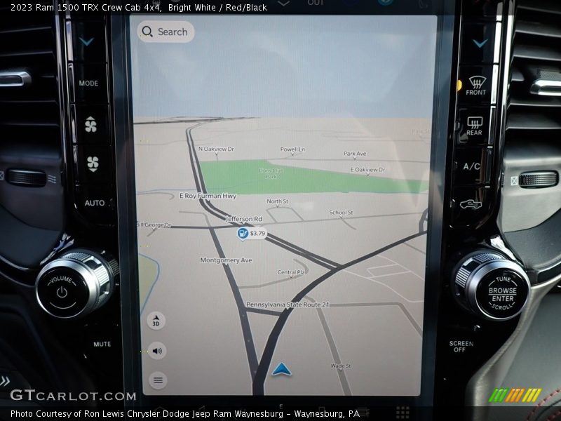 Navigation of 2023 1500 TRX Crew Cab 4x4