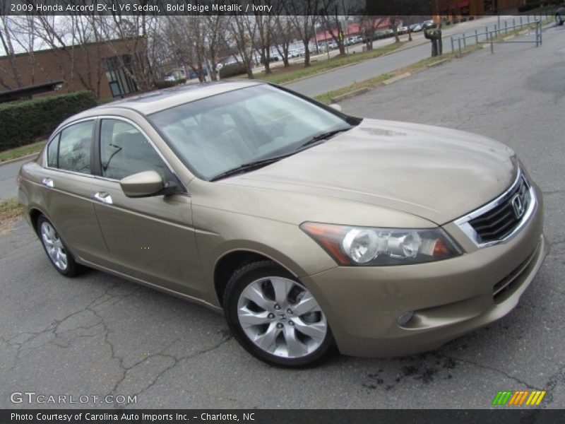 Bold Beige Metallic / Ivory 2009 Honda Accord EX-L V6 Sedan