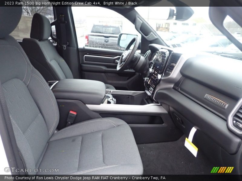 Front Seat of 2023 1500 Big Horn Night Edition Crew Cab 4x4