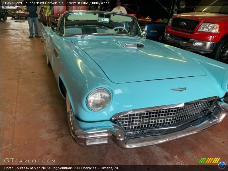Starmist Blue / Blue/White 1957 Ford Thunderbird Convertible