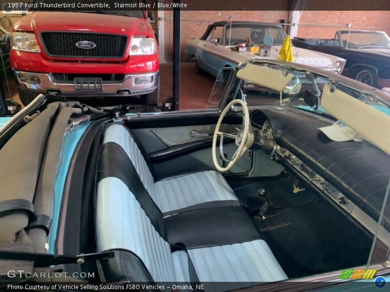 Starmist Blue / Blue/White 1957 Ford Thunderbird Convertible