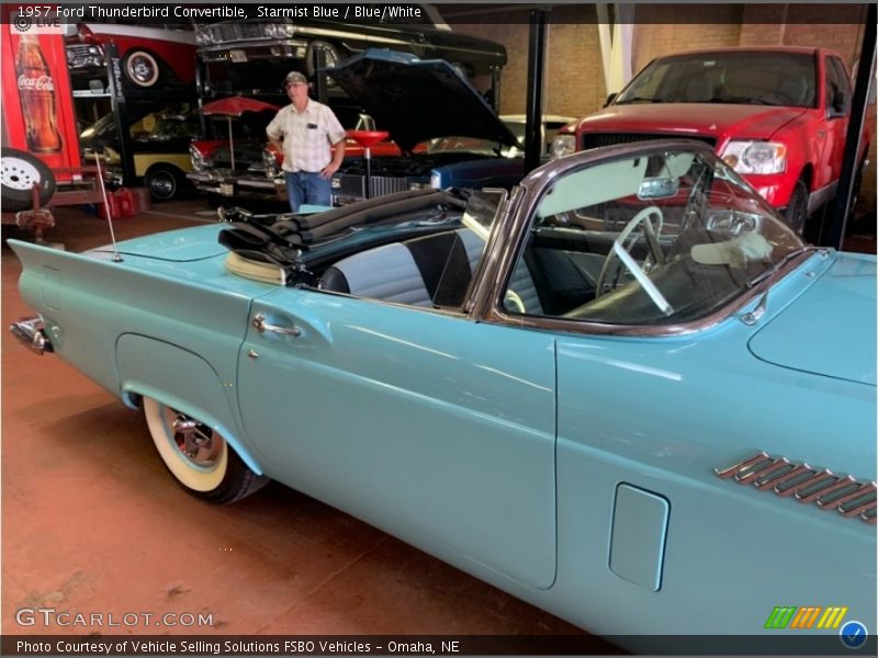 Starmist Blue / Blue/White 1957 Ford Thunderbird Convertible