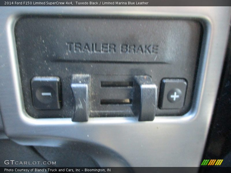 Tuxedo Black / Limited Marina Blue Leather 2014 Ford F150 Limited SuperCrew 4x4