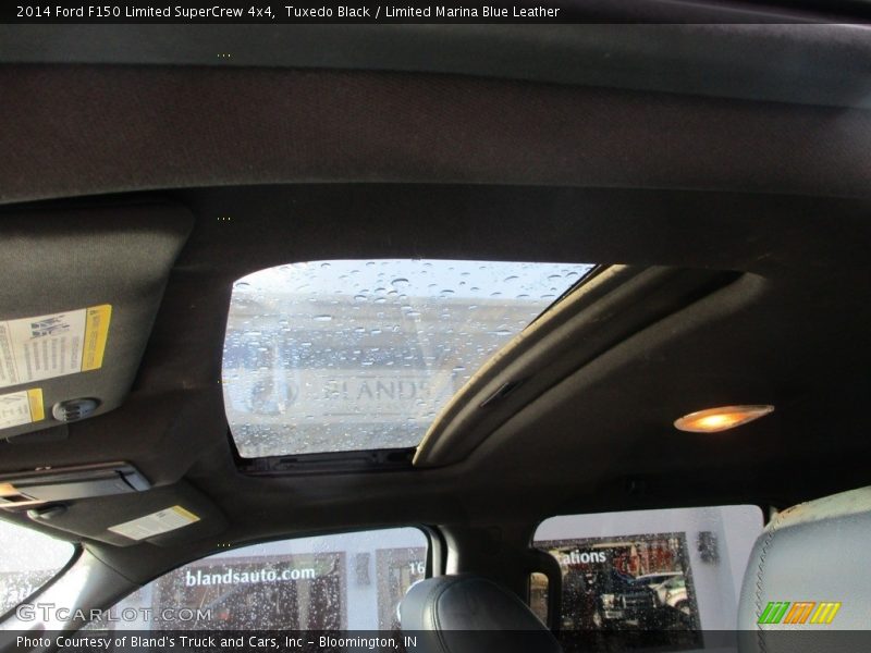 Tuxedo Black / Limited Marina Blue Leather 2014 Ford F150 Limited SuperCrew 4x4