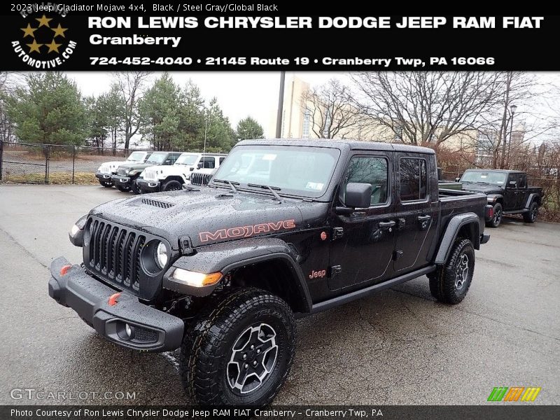 Black / Steel Gray/Global Black 2023 Jeep Gladiator Mojave 4x4