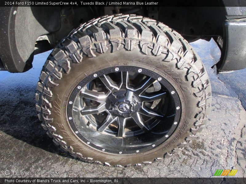 Tuxedo Black / Limited Marina Blue Leather 2014 Ford F150 Limited SuperCrew 4x4