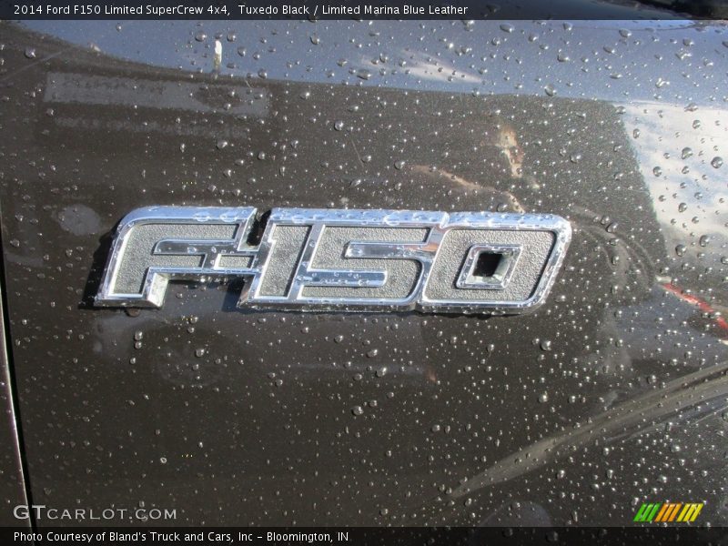 Tuxedo Black / Limited Marina Blue Leather 2014 Ford F150 Limited SuperCrew 4x4