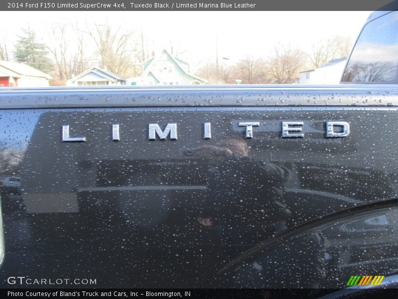 Tuxedo Black / Limited Marina Blue Leather 2014 Ford F150 Limited SuperCrew 4x4