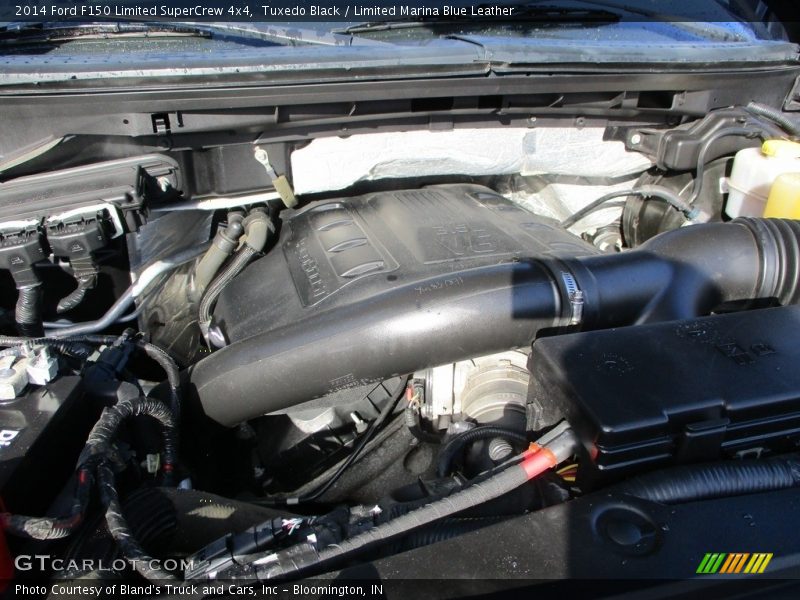 Tuxedo Black / Limited Marina Blue Leather 2014 Ford F150 Limited SuperCrew 4x4