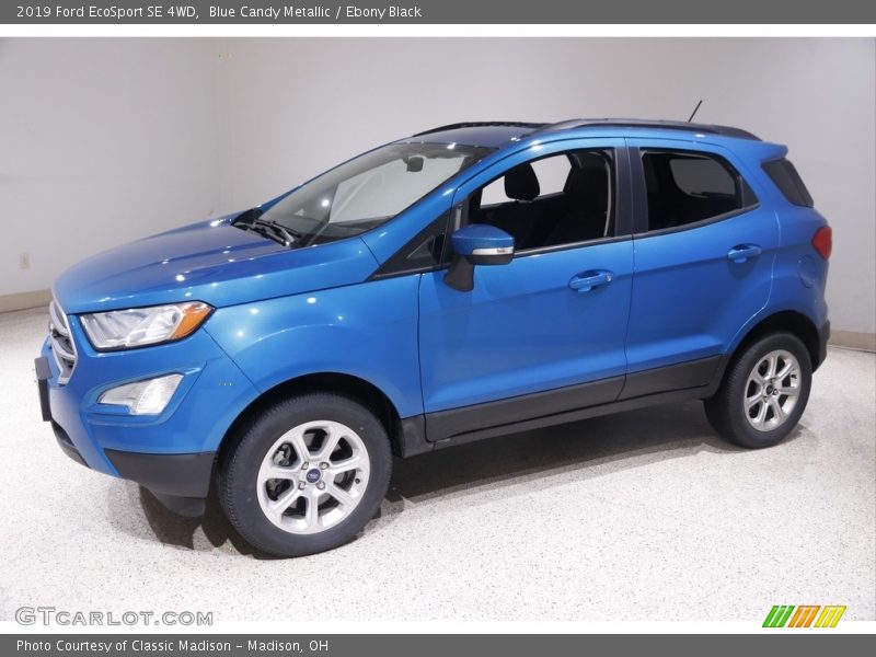 Blue Candy Metallic / Ebony Black 2019 Ford EcoSport SE 4WD