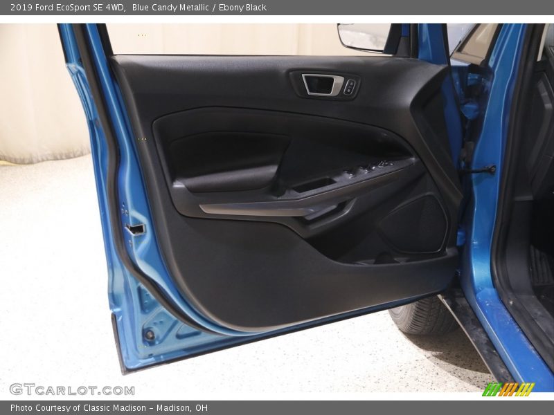 Blue Candy Metallic / Ebony Black 2019 Ford EcoSport SE 4WD