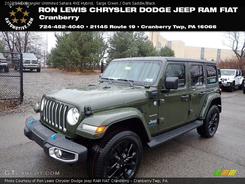 Sarge Green / Dark Saddle/Black 2023 Jeep Wrangler Unlimited Sahara 4XE Hybrid