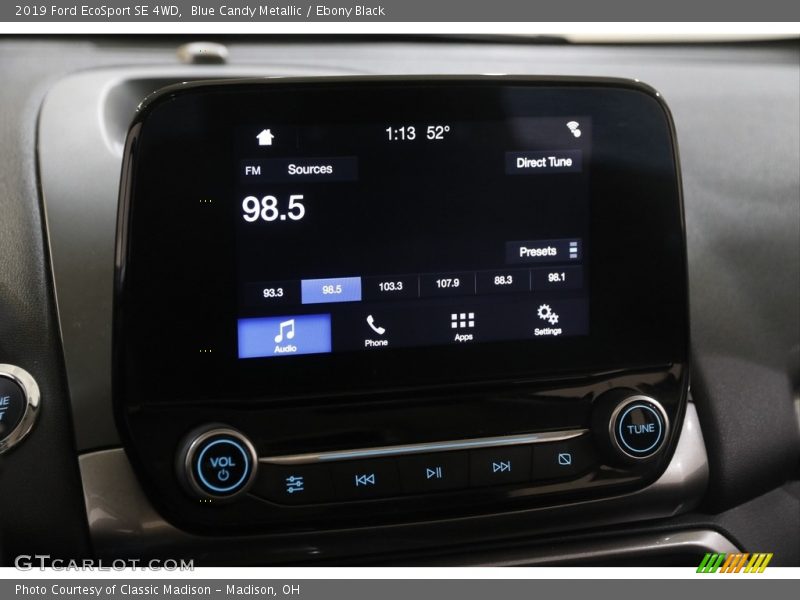 Blue Candy Metallic / Ebony Black 2019 Ford EcoSport SE 4WD
