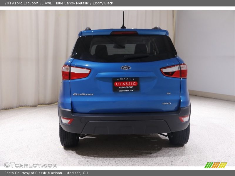 Blue Candy Metallic / Ebony Black 2019 Ford EcoSport SE 4WD