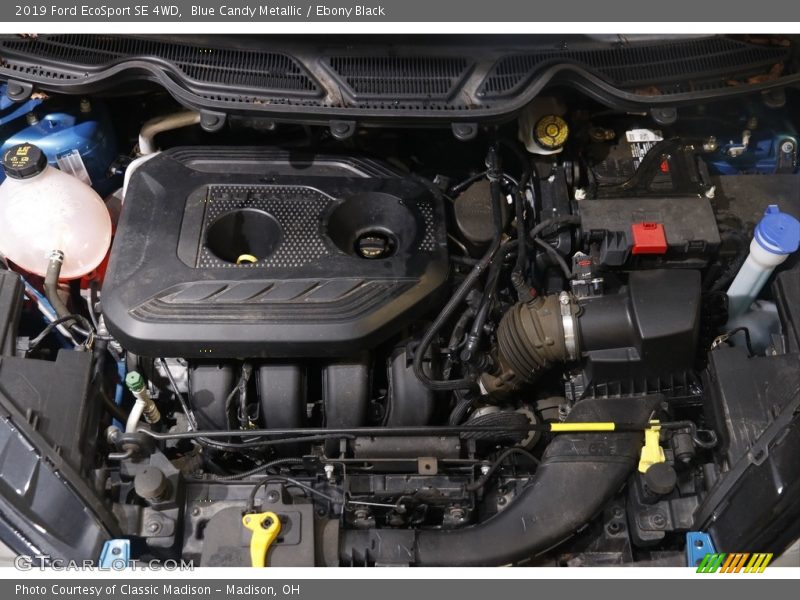 Blue Candy Metallic / Ebony Black 2019 Ford EcoSport SE 4WD