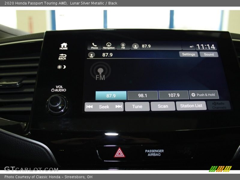 Lunar Silver Metallic / Black 2020 Honda Passport Touring AWD