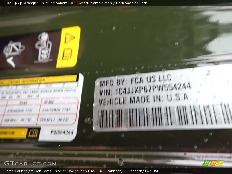 Sarge Green / Dark Saddle/Black 2023 Jeep Wrangler Unlimited Sahara 4XE Hybrid