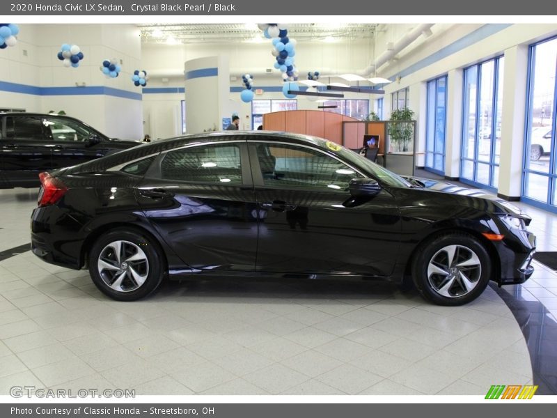 Crystal Black Pearl / Black 2020 Honda Civic LX Sedan