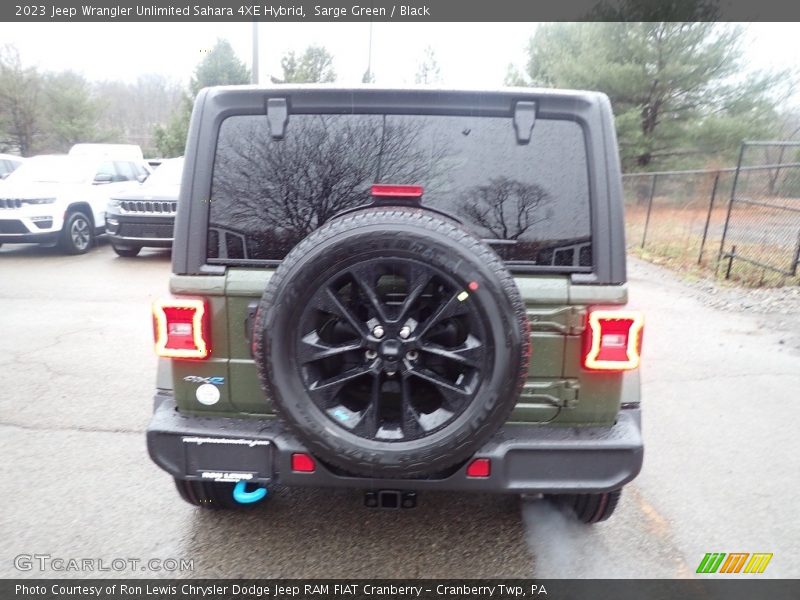 Sarge Green / Black 2023 Jeep Wrangler Unlimited Sahara 4XE Hybrid