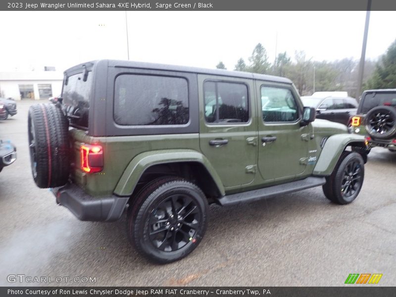 Sarge Green / Black 2023 Jeep Wrangler Unlimited Sahara 4XE Hybrid