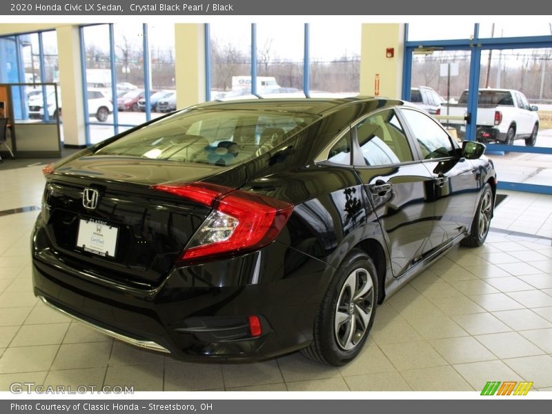 Crystal Black Pearl / Black 2020 Honda Civic LX Sedan