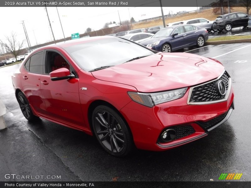  2019 TLX V6 SH-AWD A-Spec Sedan San Marino Red