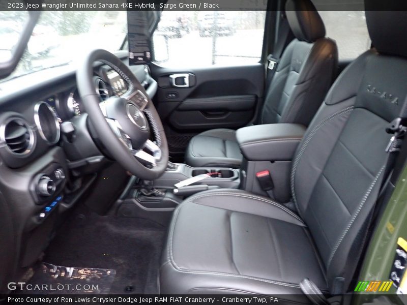 Sarge Green / Black 2023 Jeep Wrangler Unlimited Sahara 4XE Hybrid