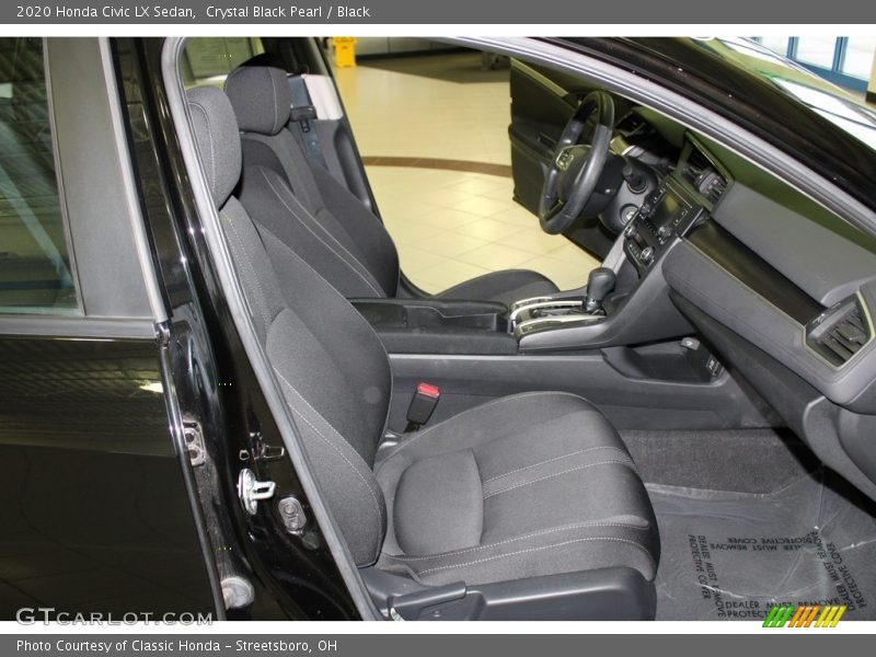 Crystal Black Pearl / Black 2020 Honda Civic LX Sedan