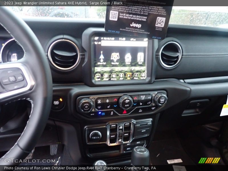 Sarge Green / Black 2023 Jeep Wrangler Unlimited Sahara 4XE Hybrid