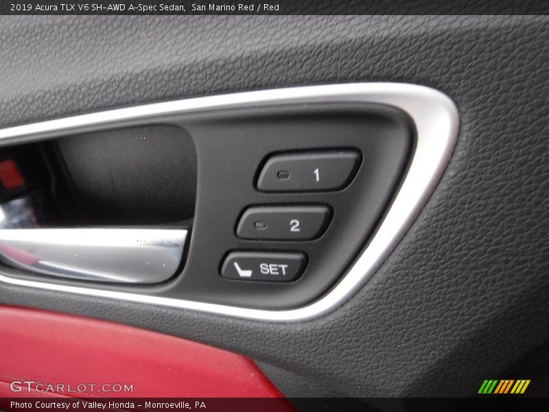 San Marino Red / Red 2019 Acura TLX V6 SH-AWD A-Spec Sedan